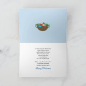 クリスマススノーレディークラフターキルター雪のシーンカー カード (内部)