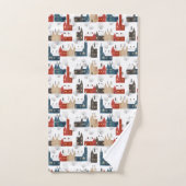 クリスマススノーヴィレッジコージーフェスティバルノスタルジック バスタオルセット (ハンドタオル)