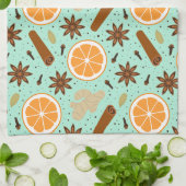 クリスマススパイスキッチンタオル キッチンタオル (折り畳み)