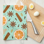 クリスマススパイスキッチンタオル キッチンタオル (四つ折り)