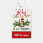 クリスマススパイスナッツのギフトラベル ギフトタグ (正面)
