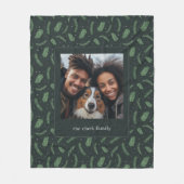 クリスマススパイスパターンフォトギャラリーカスタム フリースブランケット (正面)