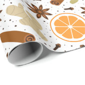 クリスマススパイス ラッピングペーパー (ロールコーナー)