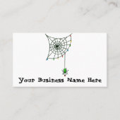 クリスマススパイダーウェブライトゴシックホリデー 名刺 (正面)