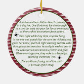 クリスマススパイダーストーリー紙オーナメント セラミックオーナメント (裏面)