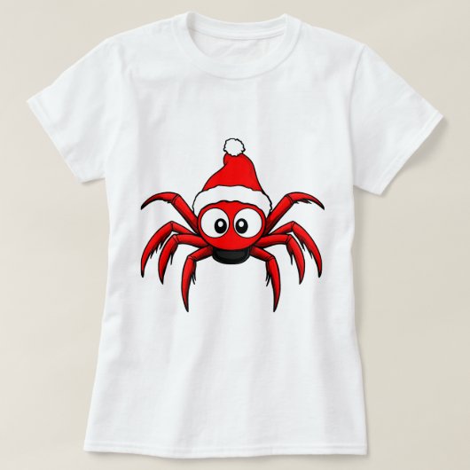 クリスマススパイダー Tシャツ (デザイン正面)