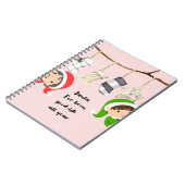 クリスマススパイラルノート ノートブック (左側)