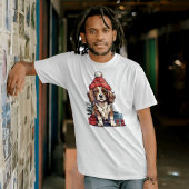 クリスマススパニエル犬カバリエードッグ Tシャツ