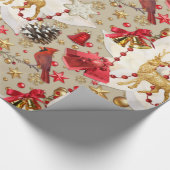 クリスマススパークル包装紙 ラッピングペーパー (角)