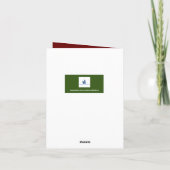 クリスマススピリチュアルの坊主用ブーケ カード (裏面)