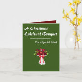 クリスマススピリチュアルの坊主用ブーケ カード (黄色い花)