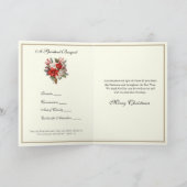 クリスマススピリチュアルブーケカトリック司祭 シーズンカード (内部)