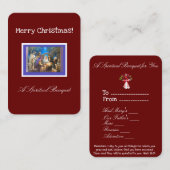 クリスマススピリチュアルブーケ エンクロージャーカード (正面/裏面)