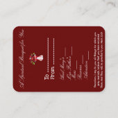 クリスマススピリチュアルブーケ エンクロージャーカード (裏面)