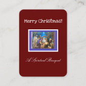 クリスマススピリチュアルブーケ エンクロージャーカード (正面)