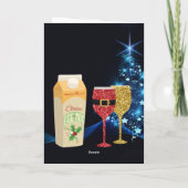 クリスマススピリットエッグノグとクリスマスゴブレット シーズンカード (裏面)