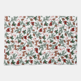 クリスマススピリットデザイン キッチンタオル