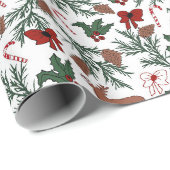 クリスマススピリットデザイン ラッピングペーパー (ロールコーナー)