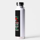 クリスマススピリットビールが詰まった癌女性であること ウォーターボトル (左面)