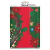 クリスマススピリットホリデーおもしろいパーティー フラスク (裏面)