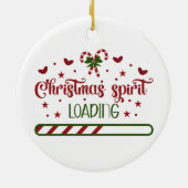 クリスマススピリットロードおもしろいホリデー セラミックオーナメント (裏面)