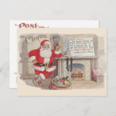 クリスマススピリット – ヴィンテージはがきアート ポストカード (正面/裏面)