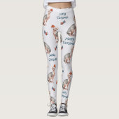 クリスマススフィンクス猫ギフト、クリスマス休日の装飾 レギンス (正面)