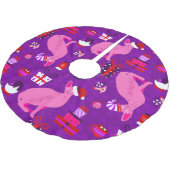 クリスマススフィンクス猫サンタスフィンクス ブラッシュドポリエステルツリースカート (アングル)