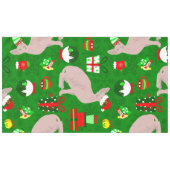 クリスマススフィンクス猫サンタ テーブルクロス (正面(横))