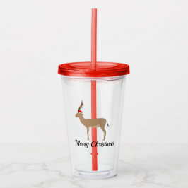 クリスマススプリングボク アクリルタンブラー