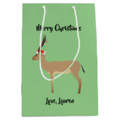 クリスマススプリングボク ミディアムペーパーバッグ (正面)