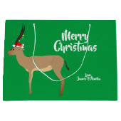 クリスマススプリングボク ラージペーパーバッグ (正面)