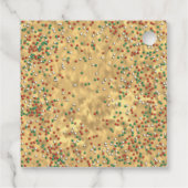 クリスマススプレッレスクッキーカスタムラベルメッセージカード フェイバータグ (裏面)