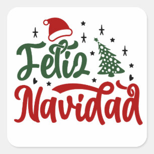 クリスマススペインのシール スクエアシール