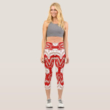 クリスマススペシャルの赤と白の生地パターン