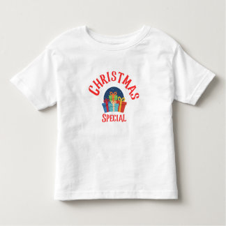 クリスマススペシャルギフトカラフルかわいい赤いコンボ トドラーTシャツ