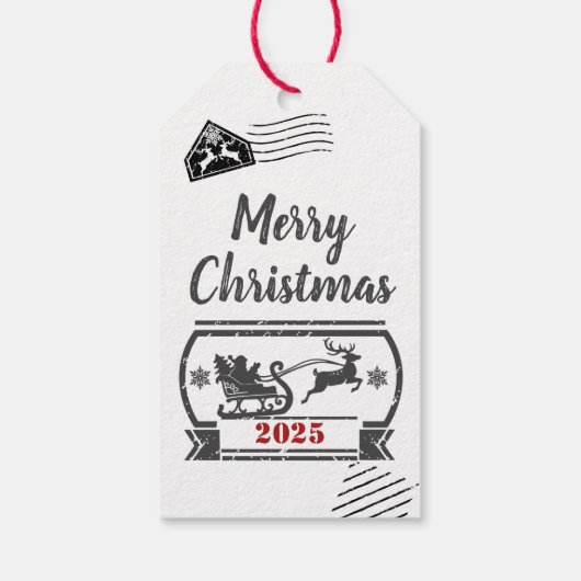 クリスマススペシャルデリバリーギフトラベル ギフトタグ (裏面)