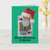 クリスマススペード カード (黄色い花)