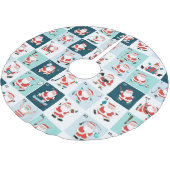 クリスマススポーツをテーマにした装飾 ブラッシュドポリエステルツリースカート (アングル)