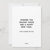 クリスマススポーツカレンダーのカウントダウンホリデーカード シーズンカード (裏面)