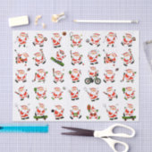 クリスマススポーツファンホリデーギフト 薄葉紙 (クラフト)