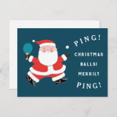 クリスマススポーツホリデーカード シーズンポストカード (正面/裏面)