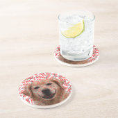 クリスマススマイルゴールデンレトリバードッグ コースター (側面)