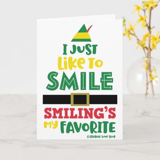 クリスマススマイル© GraphicLoveShop カード (黄色い花)