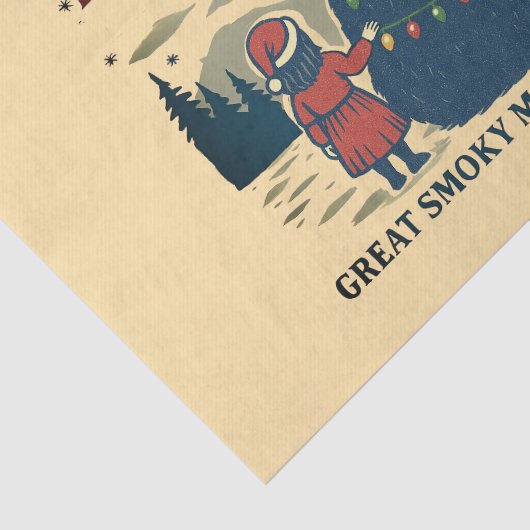 クリスマススモークマウンテンズナショナルパークバケーション 薄葉紙 (詳細)