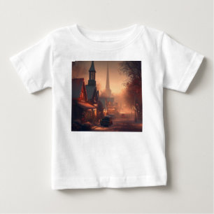 クリスマススモールタウン4 ベビーTシャツ