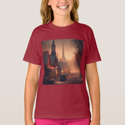 クリスマススモールタウン4 Tシャツ (正面)