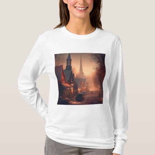クリスマススモールタウン4 Tシャツ (正面)