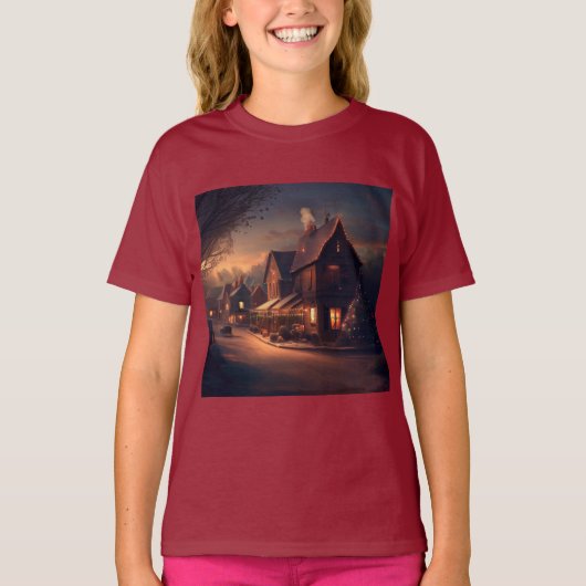クリスマススモールタウン6 Tシャツ (正面)