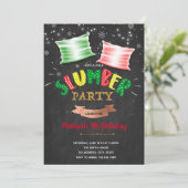 クリスマススランバースリーパーパーティの招待状 招待状 (スタンド正面)